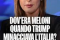 E non dimentichiamo che la Meloni sosteneva la proposta di dare a Trump il premio Nobel per la pace.