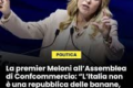 OK MELONI. GIUSTO.... È LA REPUBBLICA DELLE MINCHIATE....chi più ne spara vince il "mongolino d'oro" al governo