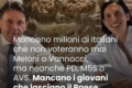 La manifestazione di Napoli di ieri dimostra in modo evidente che il campo largo Pd/M5S/Avs non basta per vincere.