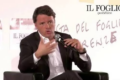Matteo Renzi alla Festa del Foglio a Firenze.